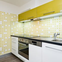 Cómo elegir el fondo de pantalla para una pequeña cocina?-6