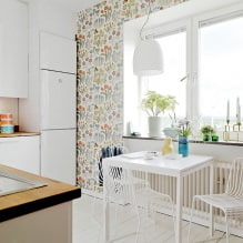 ¿Cómo elegir papel tapiz para una cocina pequeña?-11