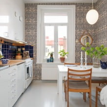 Cómo ¿Cómo elegir papel tapiz para una cocina pequeña?-10