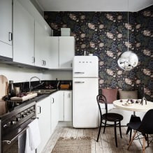¿Cómo elegir papel tapiz para una cocina pequeña?-16