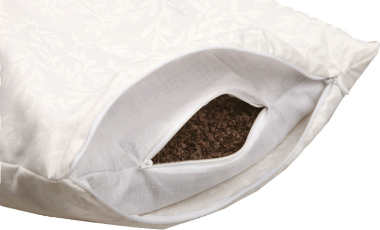 almohada de trigo sarraceno para niños