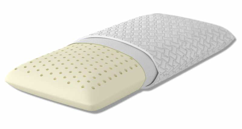 almohada de látex para un niño