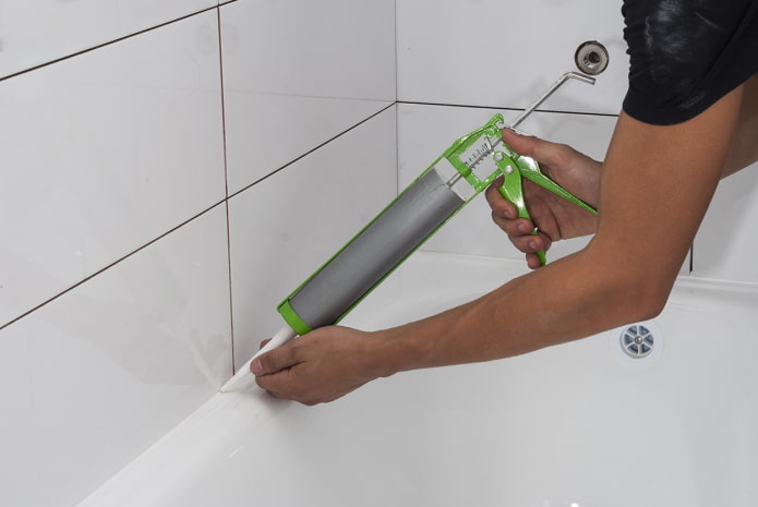 sellador para la junta del baño