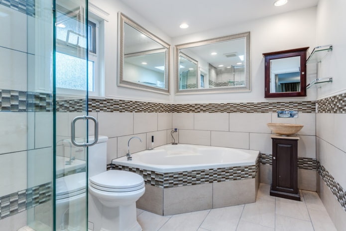 bañera con forma inusual