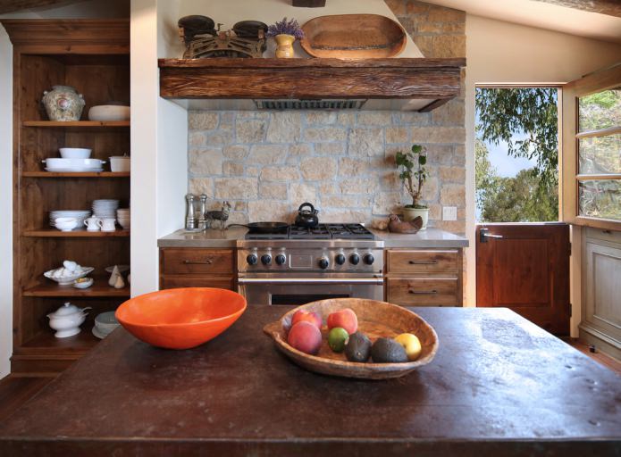 cocina de estilo rural