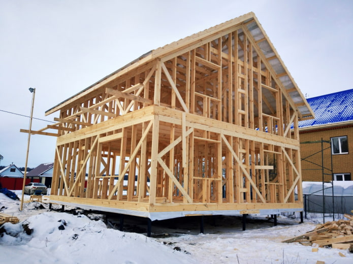 cimentación para una casa de armazón
