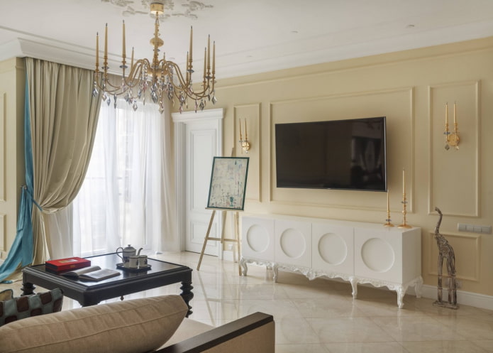 Suelo de gres porcelánico para salón