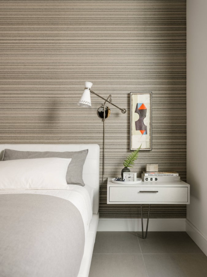 Suelo de gres porcelánico en el dormitorio
