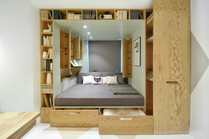 Diseño de dormitorio inusual
