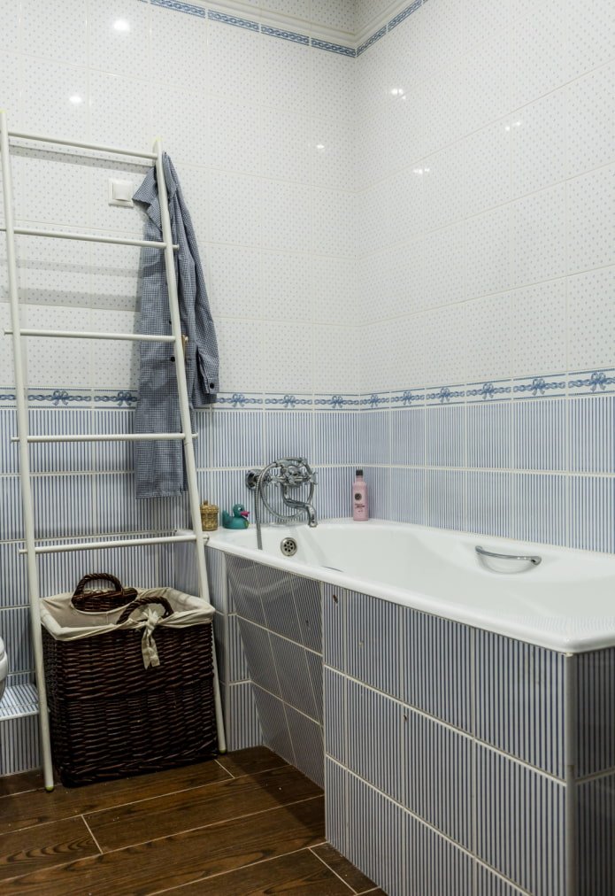 Escalera y cesta
