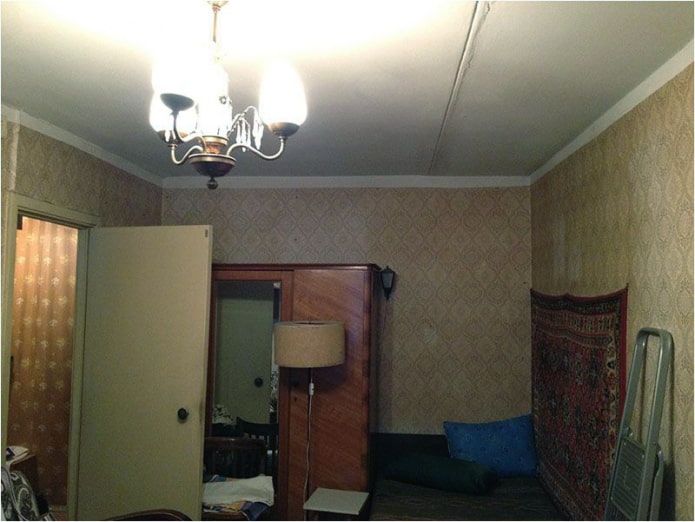 Sala de estar antes de la reforma