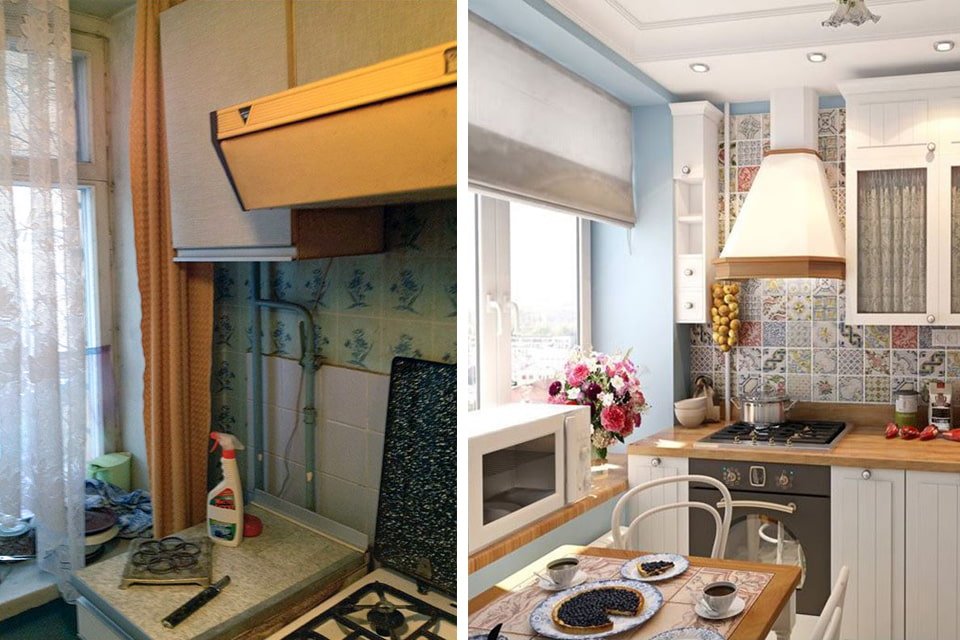 Impresionante remodelación de un apartamento de una habitación en Khrushchev de 28 m²