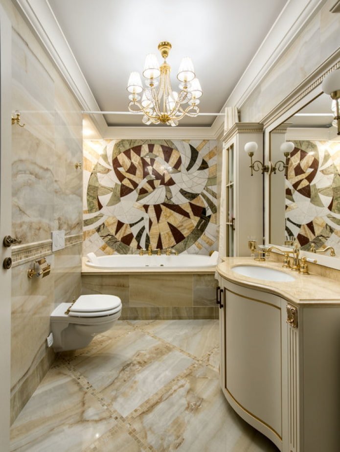 baño de estilo clásico