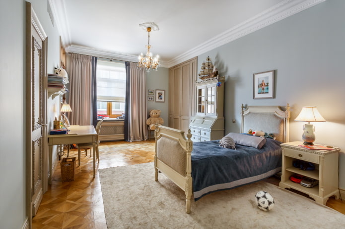 Habitación infantil de estilo clásico