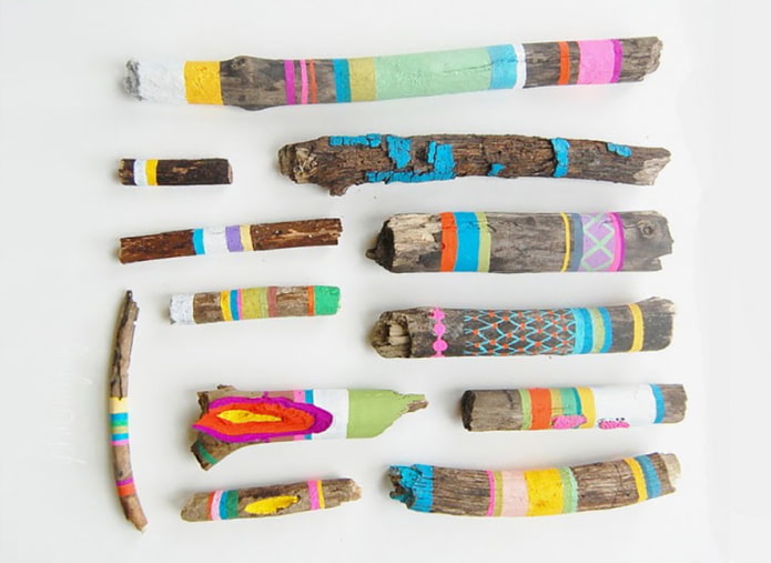 Variantes de ramas pintadas