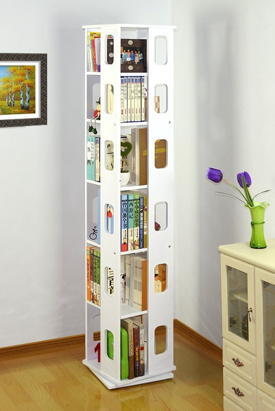 Estantería de pie para libros en el interior