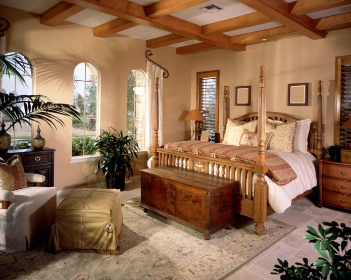 dormitorio de estilo colonial
