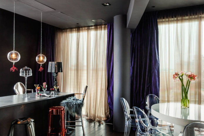 sala de estar en estilo fusión