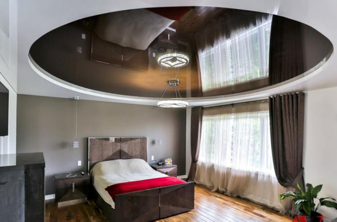 estructura tensada combinada en el dormitorio