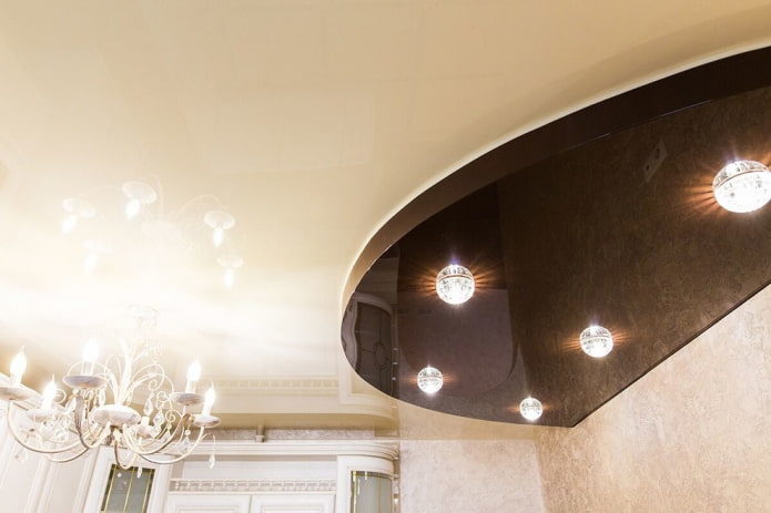beige-brown ceiling
