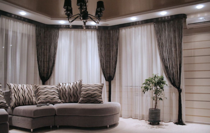 Cortinas de hilo y velo