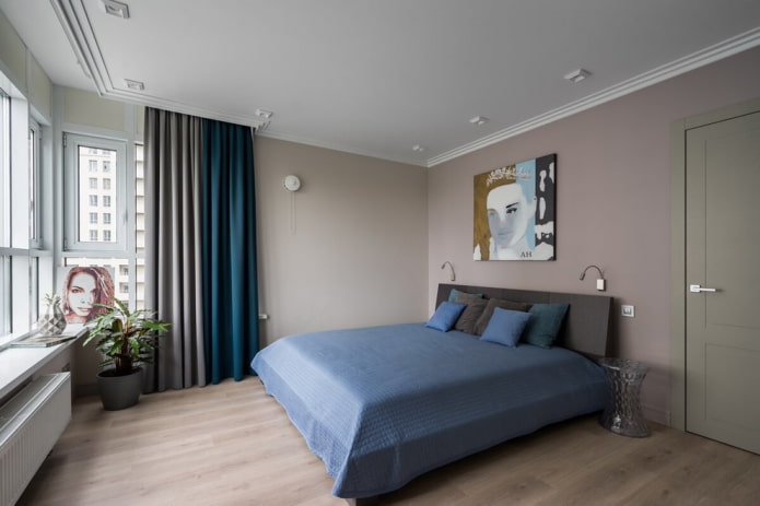 cortinas de dos colores
