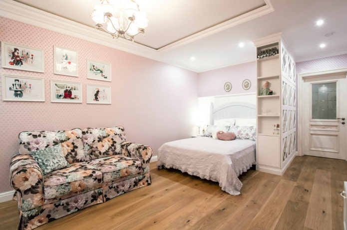 Dormitorio para una adolescente de estilo provenzal