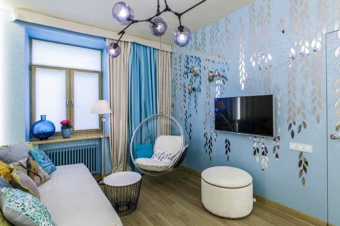 Dormitorio de adolescente en estilo tecnológico