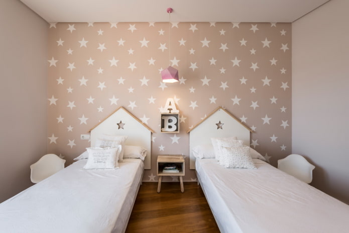 Diseño de dormitorio para dos colegialas