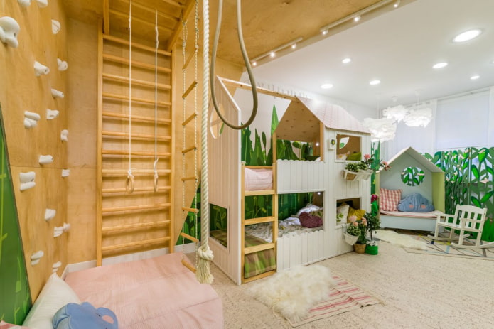 diseño de un dormitorio para dos niñas