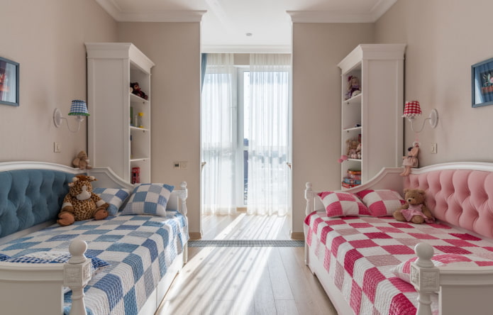 diseño de una habitación infantil para dos niños