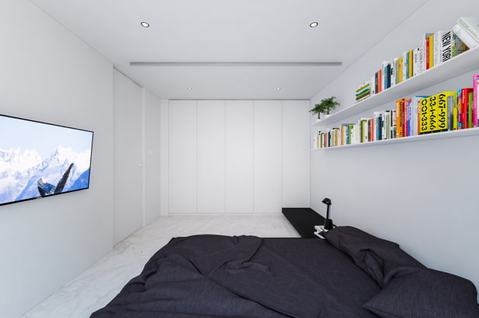 Dormitorio minimalista para un adolescente