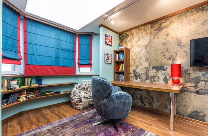 Decoración textil del dormitorio de un adolescente