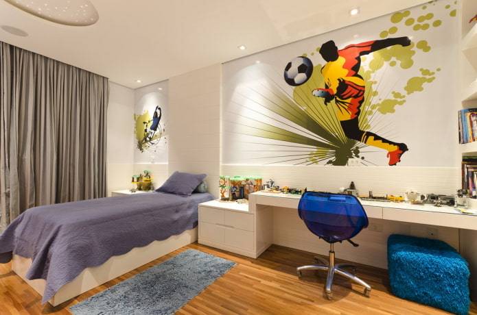 Decoración de dormitorio para un adolescente