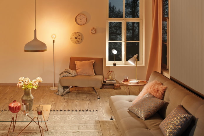 iluminación de una habitación oscura