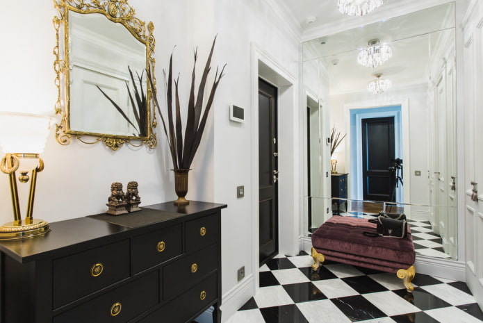 decorar una cómoda en el pasillo