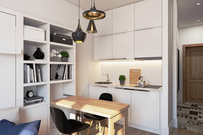 Estudio de 18 m² en estilo moderno