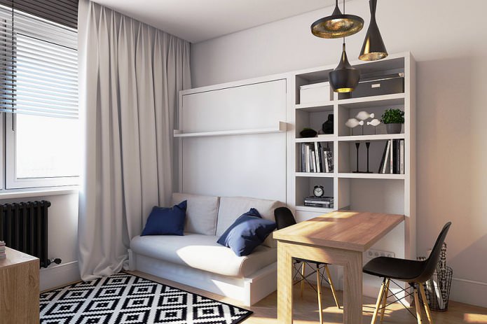 Estudio de 18 m² en estilo moderno