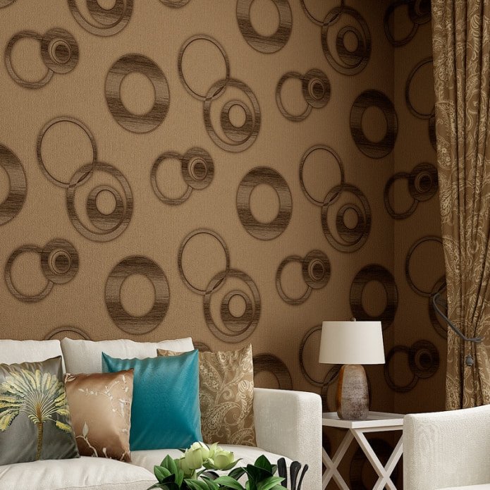 papel pintado circular