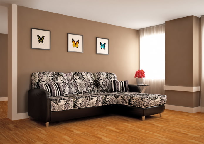 sofa con un patrón