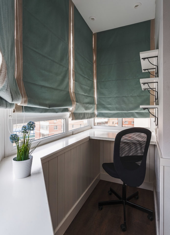 cortinas cortas para el balcón