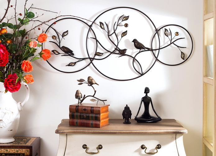 panel de pared forjado
