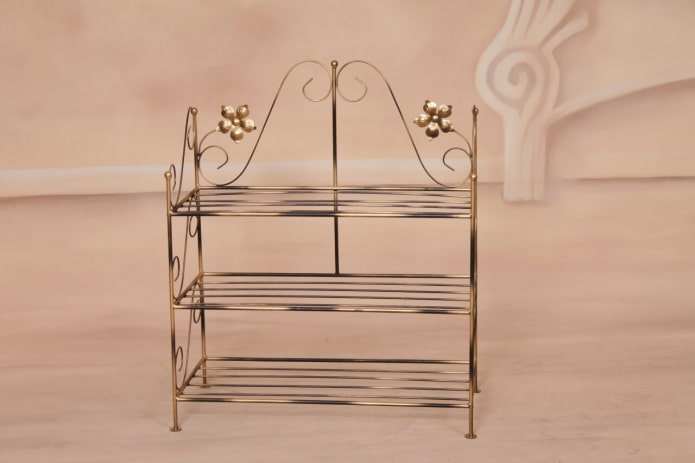 mini estante forjado