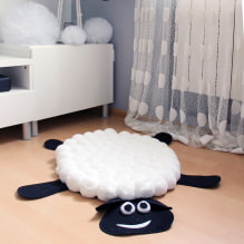 ¿Cómo hacer una alfombra con pompones?-3