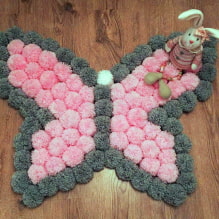 ¿Cómo hacer una alfombra con pompones?-5
