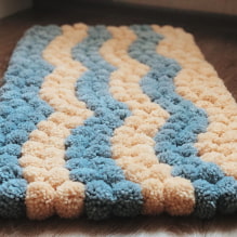 ¿Cómo hacer una alfombra con pompones?-7