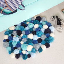 ¿Cómo hacer una alfombra con pompones?-8