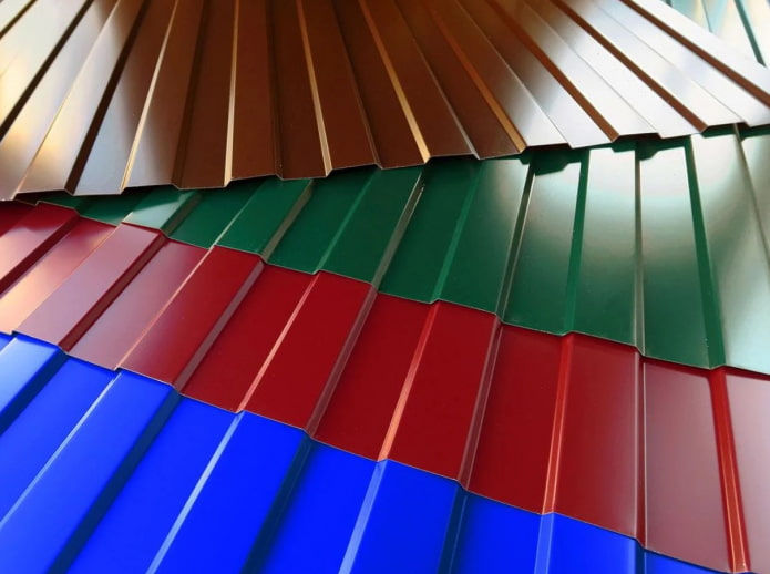 canopy made of corrugated sheet