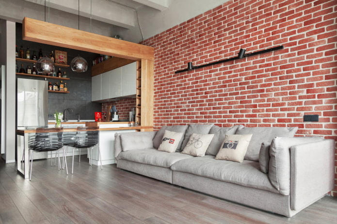 loft en la cocina-sala de estar
