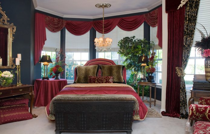 Cortinas con lambrequín